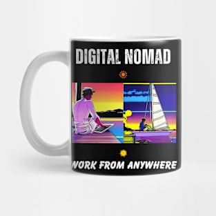 Digital Nomad Sets Sail Mug